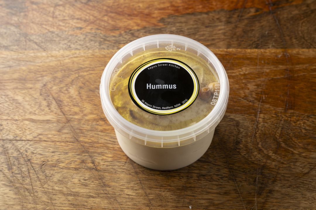 Classic hummus, cumin, olive oil