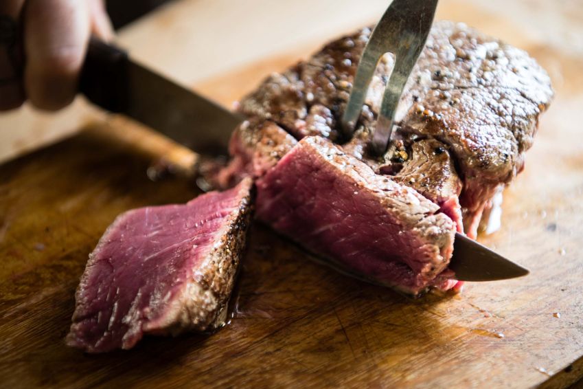 *flank steak carvery with balsamic chive demi glaze