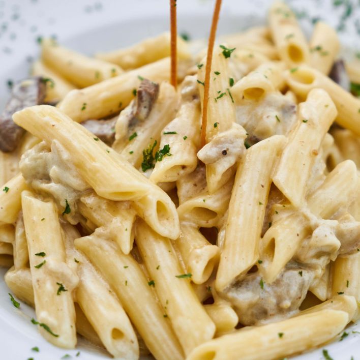 penne alfredo