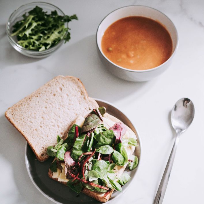 soup and sandwich buffet