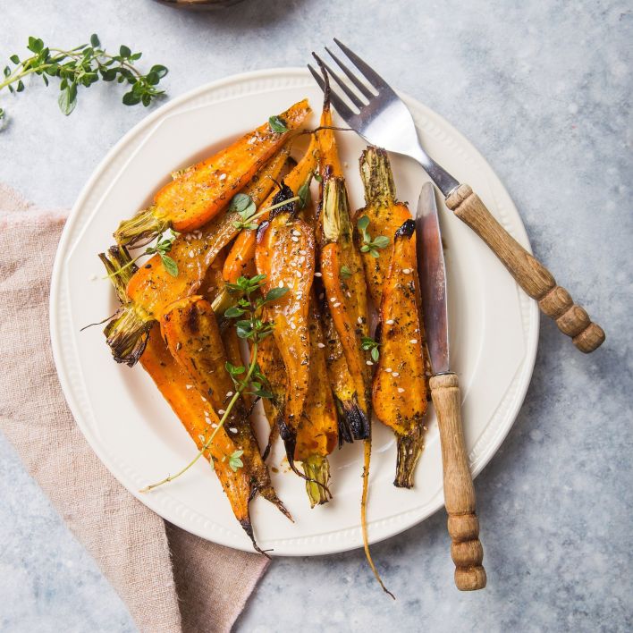 roasted bistro carrots
