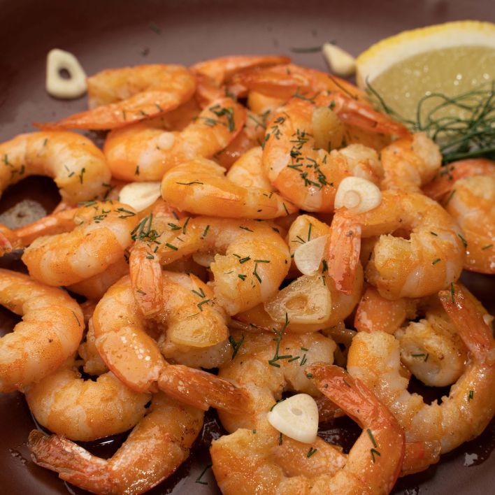 grilled prawns