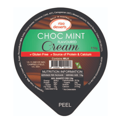 O34 Chocolate Mint Cream Mousse