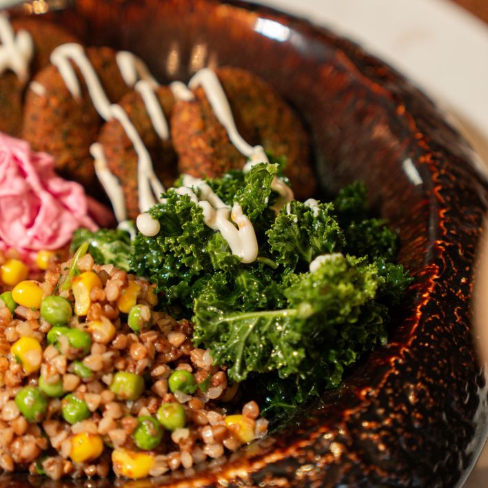 kale and quinoa