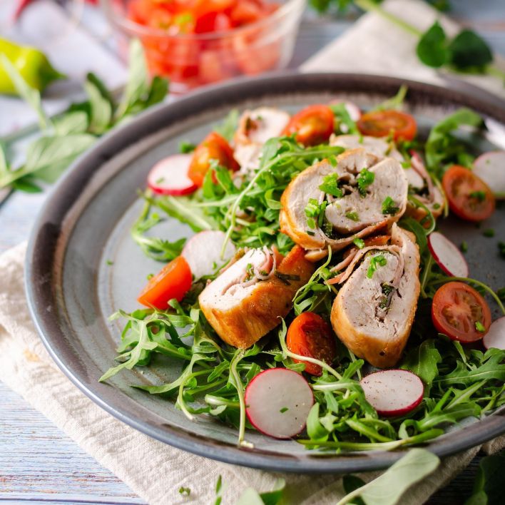 SpinachHamStuffedChicken