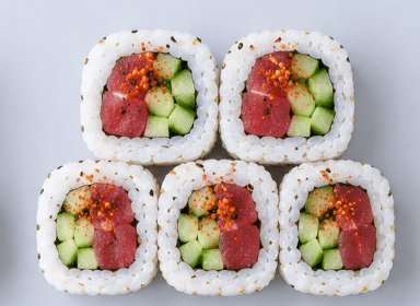 Tuna & Cucumber Futomaki, Shichimi Togarashi Pepper